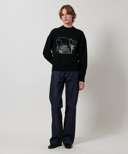 LOEFF（ロエフ）の「＜LOEFF＞スリーピング キャット スウェット UNISEX（スウェット・レディース・ブラック/ホワイト・0/1/2）」の11枚目の写真