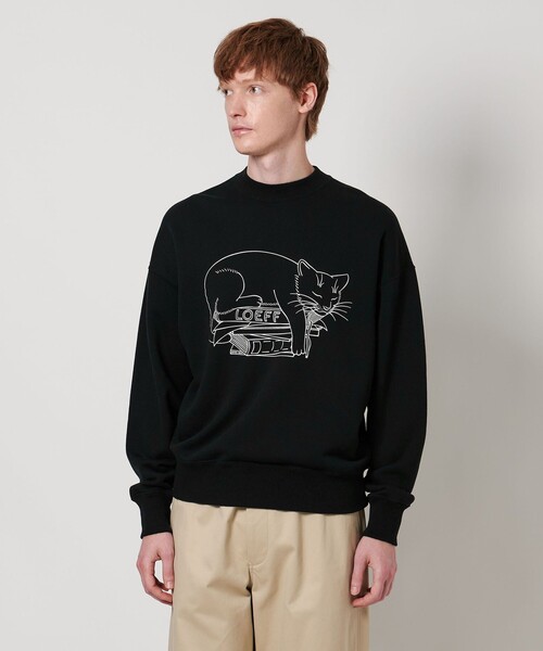 LOEFF＞スリーピング キャット スウェット UNISEX（スウェット