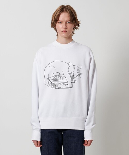 LOEFF（ロエフ）の「＜LOEFF＞スリーピング キャット スウェット UNISEX（スウェット・レディース・ブラック/ホワイト・0/1/2）」の18枚目の写真