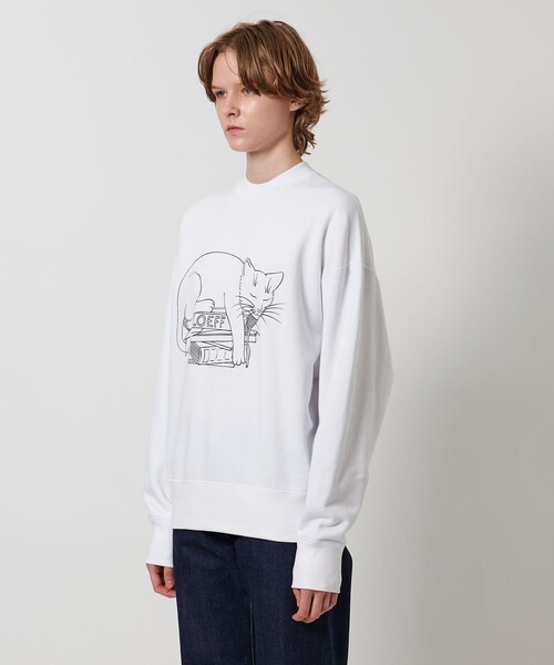 LOEFF（ロエフ）の「＜LOEFF＞スリーピング キャット スウェット UNISEX（スウェット・レディース・ブラック/ホワイト・0/1/2）」の19枚目の写真