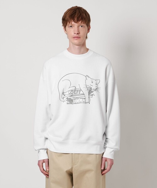 LOEFF（ロエフ）の「＜LOEFF＞スリーピング キャット スウェット UNISEX（スウェット・レディース・ブラック/ホワイト・0/1/2）」の22枚目の写真