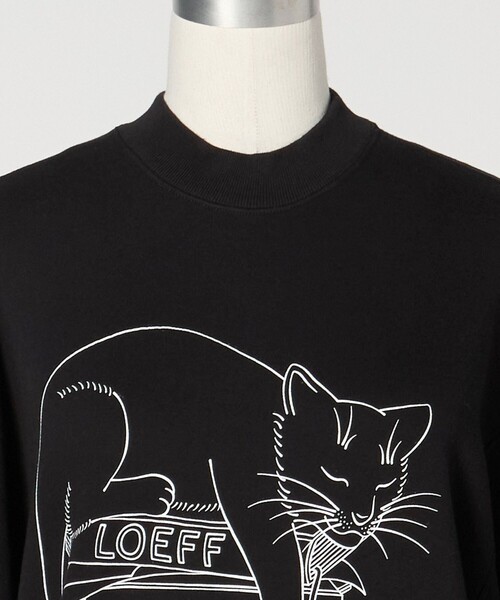 LOEFF＞スリーピング キャット スウェット UNISEX（スウェット