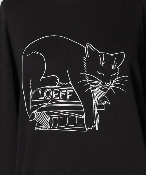 ロエフ　スウェット LOEFF＞スリーピング キャット スウェット UNISEX（スウェット