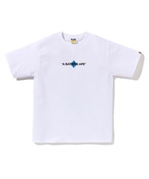 A BATHING APE バックプリント スウェット ダメージ加工 ブルー A BATHING APE｜アベイシングエイプのスウェット（ブルー