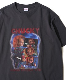 tシャツ 「CHUCKY / チャッキー」POSTER DESIGN PRINT TEE / ポスター風デザインプリントTシャツ レディース メンズ ADPOSION tシャツ 「CHUCKY / チャッキー」POSTER DESIGN PRINT