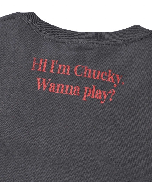 ADPOSION（アドポーション）の「【CHUCKY / チャッキー】POSTER DESIGN PRINT TEE / ポスター風デザインプリントTシャツ（Tシャツ/カットソー・レディース・ホワイト/ブラック・X-LARGE/LARGE/MEDIUM）」の11枚目の写真