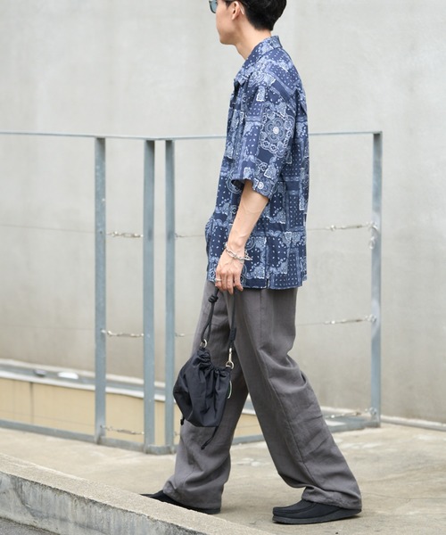 CIAOPANIC TYPY（チャオパニックティピー）の「■アフリカンバティックヴィンテージ柄オープンカラーシャツ（シャツ/ブラウス・メンズ・ネイビー/ブラック・LARGE/MEDIUM）」の20枚目の写真