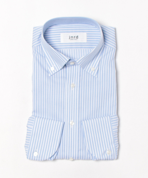  j.n.r.d（ジェー・エヌ・アール・ディー）の「形態安定ストライプドレスシャツ（シャツ/ブラウス・メンズ・ブルー/ネイビー・M）」の4枚目の写真
