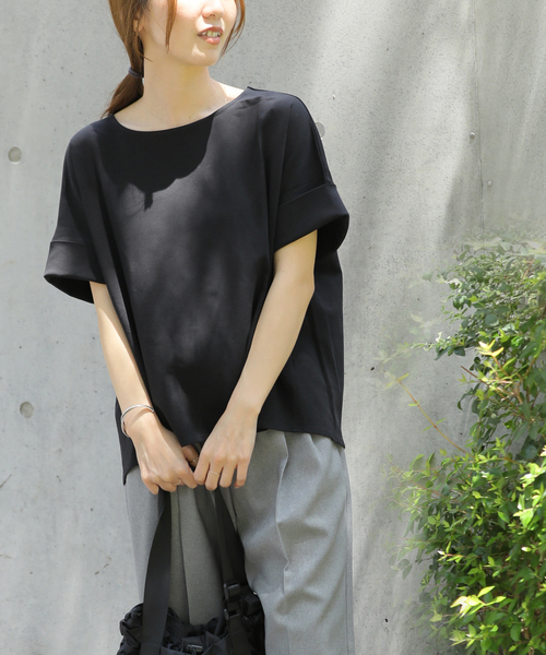 relume / クロスステッチエンブロイダリーブラウス 黒 ブラック