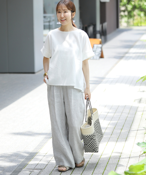 JOURNAL STANDARD relume(ジャーナルスタンダード レリューム)の「《追加2》ADDICTポンチクルーネックタックプルオーバー(Tシャツ/カットソー・レディース・ベージュ/ホワイト/ブラック/ネイビー・FREE)」の21枚目の写真