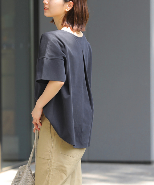 タグ付き　relume ADDICTポンチクルーネックタックプルオーバー 追加》ADDICTポンチクルーネックタックプルオーバー（Tシャツ