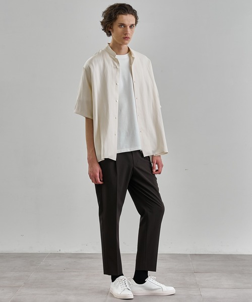 UNITED TOKYO（ユナイテッドトウキョウ）の「(EC限定）COMFORT FUNCTION アンクルパンツ（スラックス・メンズ・ブラウン/ダークグレー/グレイッシュベージュ/ネイビー・2/3/1）」の17枚目の写真