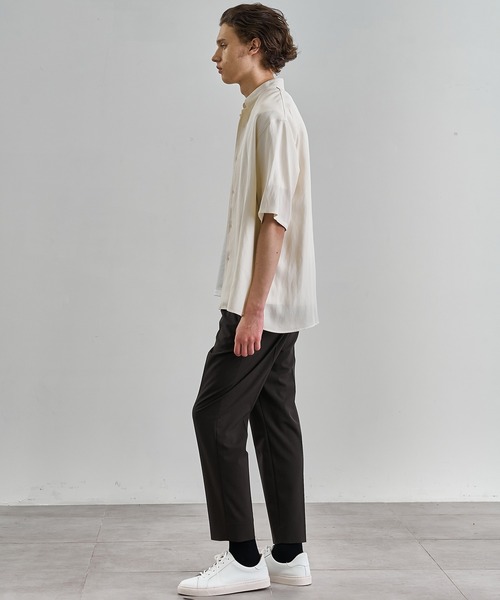 UNITED TOKYO（ユナイテッドトウキョウ）の「(EC限定）COMFORT FUNCTION アンクルパンツ（スラックス・メンズ・ブラウン/ダークグレー/グレイッシュベージュ/ネイビー・2/3/1）」の18枚目の写真