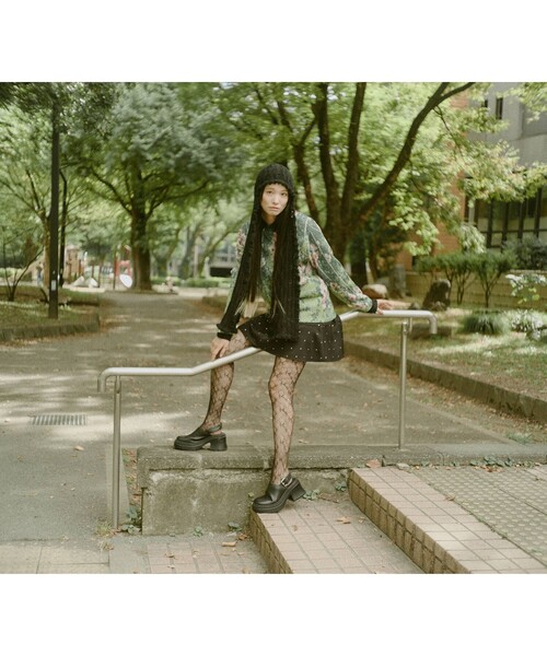 gim context（ジムコンテキスト）の「【別注】GIM CONTEXT / Garden ニット（ニット/セーター・レディース・グリーン・ONE SIZE）」の2枚目の写真