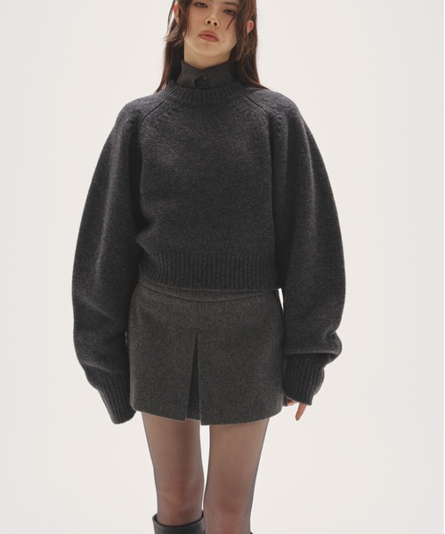 TODAYFUL(トゥデイフル)の「Front Botton Knit(ニット/セーター・レディース・チャコールグレー/モカ・FREE)」の9枚目の写真
