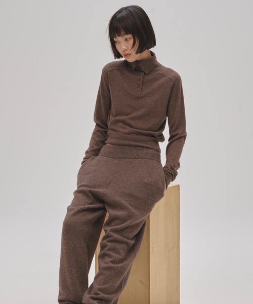 TODAYFUL(トゥデイフル)の「Front Botton Knit(ニット/セーター・レディース・チャコールグレー/モカ・FREE)」の4枚目の写真
