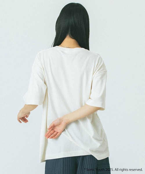 ROSE BUD（ローズバッド）の「(CREOLME)SONIC YOUTH H/S TEE（Tシャツ/カットソー・レディース・オフホワイト/グレー/ブラック・ONE SIZE）」の5枚目の写真
