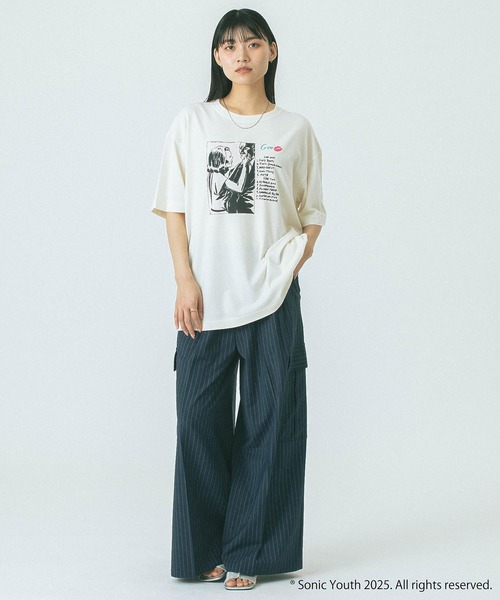 カットソー CREOLME/SONIC YOUTH RAGLAN TEE セール】(CREOLME)SONIC YOUTH RAGLAN TEE（Tシャツ/カットソー