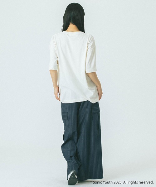 ROSE BUD（ローズバッド）の「(CREOLME)SONIC YOUTH H/S TEE（Tシャツ/カットソー・レディース・オフホワイト/グレー/ブラック・ONE SIZE）」の11枚目の写真