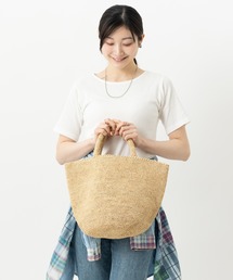 Sans Arcidet（サンアルシデ）の「SANS ARCIDET サンアルシデ ラフィアバッグ 『 カピティマ Mサイズ  』（トートバッグ）」