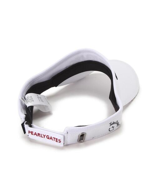 PEARLY GATES(パーリーゲイツ)の「【PEARLY GATES】ハニカムメッシュBASICロゴUVバイザー (UNISEX)(サンバイザー・レディース・ネイビー/ホワイト/ブルー/ワイン・FREE)」の14枚目の写真