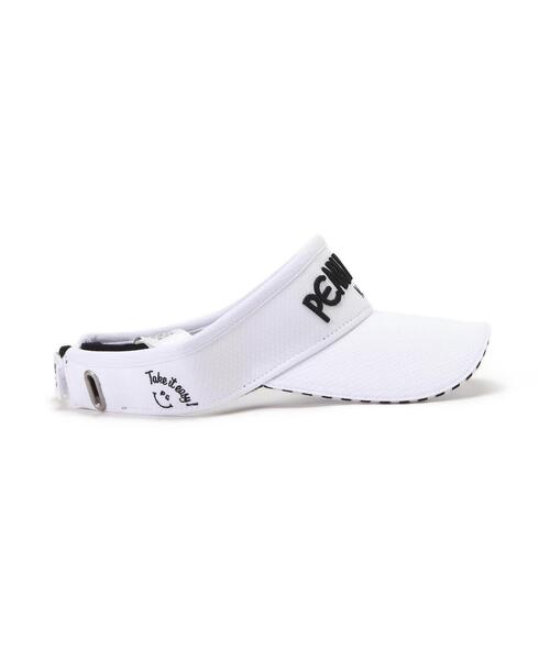 PEARLY GATES(パーリーゲイツ)の「【PEARLY GATES】ハニカムメッシュBASICロゴUVバイザー (UNISEX)(サンバイザー・レディース・ネイビー/ホワイト/ブルー/ワイン・FREE)」の12枚目の写真