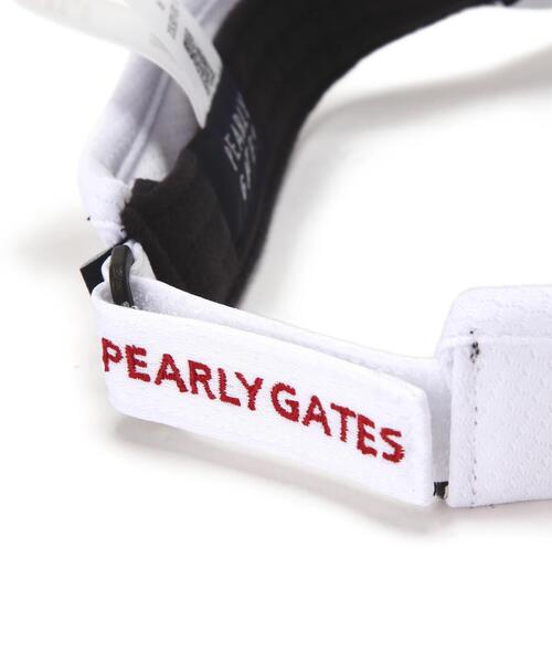 PEARLY GATES(パーリーゲイツ)の「【PEARLY GATES】ハニカムメッシュBASICロゴUVバイザー (UNISEX)(サンバイザー・レディース・ネイビー/ホワイト/ブルー/ワイン・FREE)」の10枚目の写真