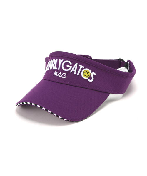 PEARLY GATES(パーリーゲイツ)の「【PEARLY GATES】ハニカムメッシュBASICロゴUVバイザー (UNISEX)(サンバイザー・レディース・ネイビー/ホワイト/ブルー/ワイン・FREE)」の8枚目の写真