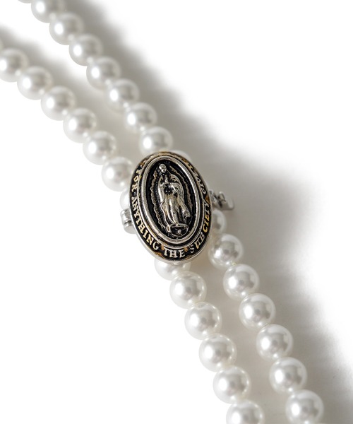 Subciety(サブサエティ)の「Medaille pearl necklace(ネックレス・メンズ・ホワイト/ブラック・FREE)」の19枚目の写真