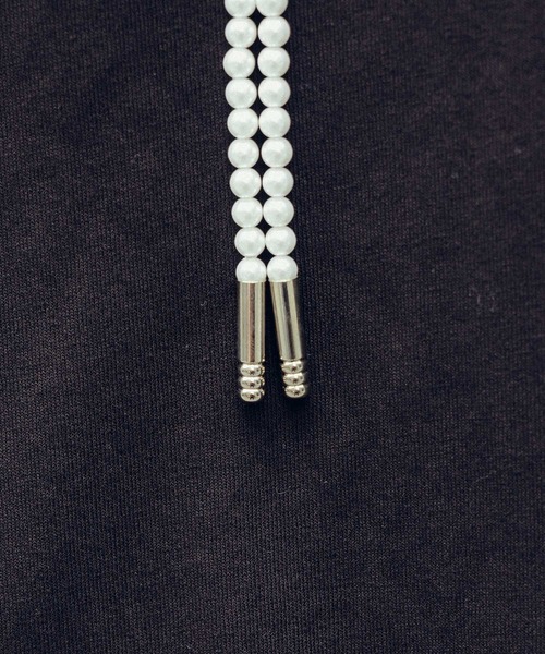 Subciety(サブサエティ)の「Medaille pearl necklace(ネックレス・メンズ・ホワイト/ブラック・FREE)」の10枚目の写真