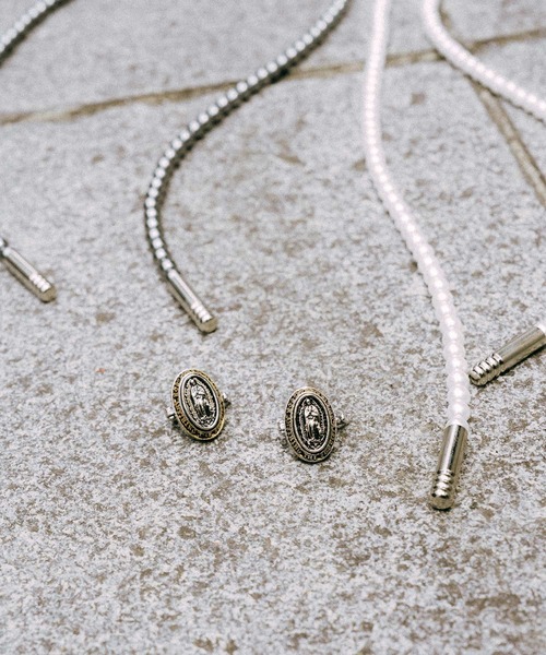 Subciety(サブサエティ)の「Medaille pearl necklace(ネックレス・メンズ・ホワイト/ブラック・FREE)」の6枚目の写真