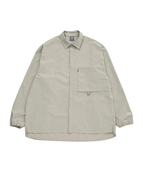 NEW BALANCE(ニューバランス)の「New Balance Oversized Long Sleeve Shirts(ニューバランス オーバーサイズ ロングスリーブ シャツ)(シャツ/ブラウス・メンズ・ブラック系/グリーン系・MEDIUM/LARGE/X-LARGE)」の10枚目の写真
