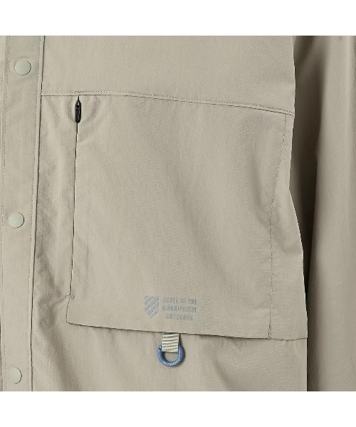 NEW BALANCE(ニューバランス)の「New Balance Oversized Long Sleeve Shirts(ニューバランス オーバーサイズ ロングスリーブ シャツ)(シャツ/ブラウス・メンズ・ブラック系/グリーン系・MEDIUM/LARGE/X-LARGE)」の12枚目の写真