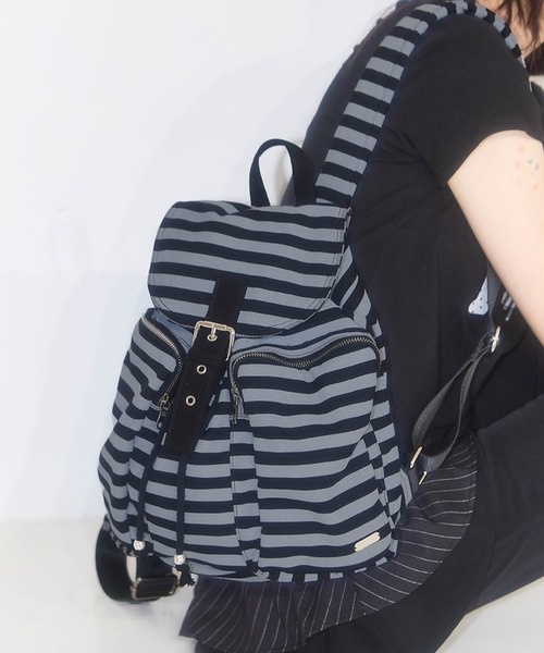 大人気 ドット スターリュック[ILLIGO] PATTERN BUCKLE BACKPACK ILLIGO】パターン バックル バックパック PATTERN BUCKLE