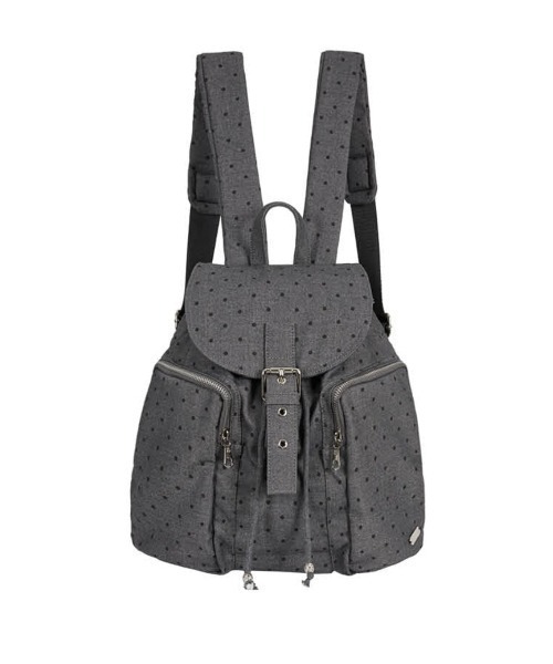 大人気 ドット スターリュック[ILLIGO] PATTERN BUCKLE BACKPACK Pattern Buckle Backpack Star (Black) | ファッション通販