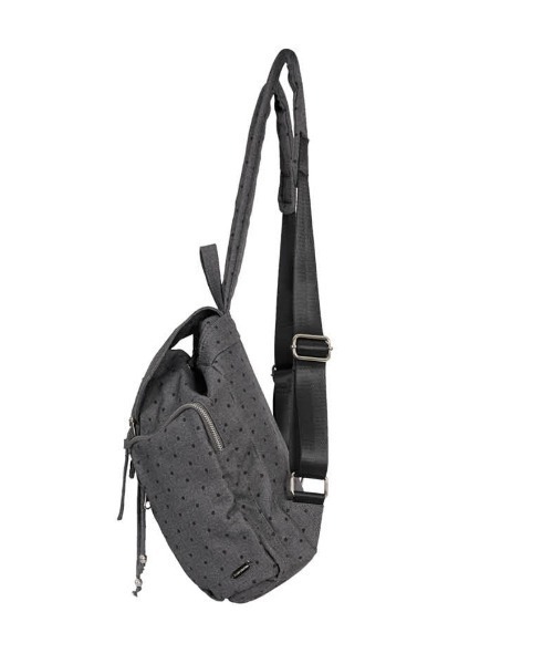 ●ILLIGO● Pattern Buckle Backpack Dot 25SMBAG10DTCH illigo - Pattern Buckle Backpack Dot Charcoal – lolamoon.co
