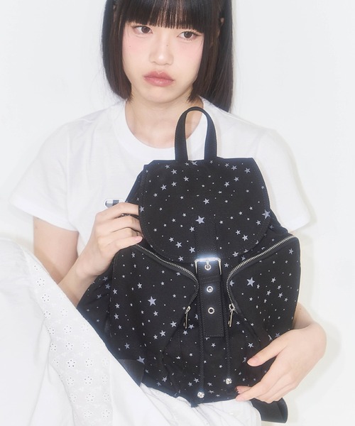 送料・関税込 ●ILLIGO● PATTERN BUCKLE BACKPACK MUSINSA公式 | ILLIGO Pattern Buckle Backpack Dot