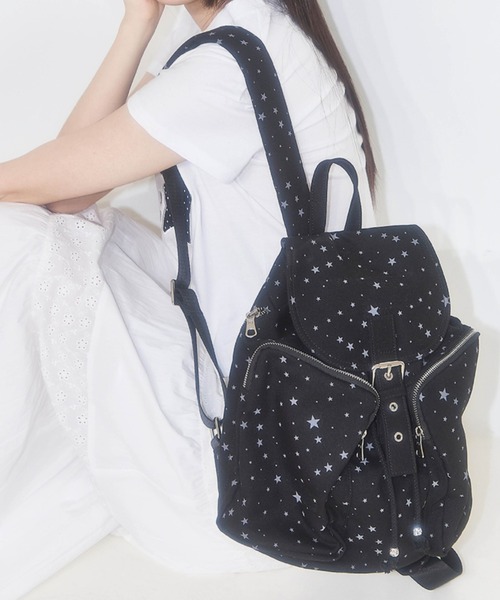 送料・関税込 ●ILLIGO● PATTERN BUCKLE BACKPACK MUSINSA公式 | ILLIGO Pattern Buckle Backpack Star
