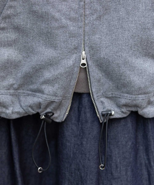 Munich（ミューニック）の「【軽量】【保温性】【吸水・速乾性】梳毛調合繊×ツイル×octaフーデットブルゾン（ブルゾン・レディース・ネイビー/チャコールグレー/グレー・S）」の21枚目の写真