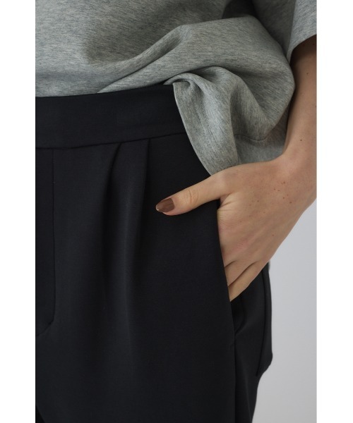 RIM.ARK(リムアーク)の「Sweat chic PT スウェットシックパンツ(スウェットパンツ・レディース・ブラック/杢グレー/ライトグレー・36/38)」の7枚目の写真