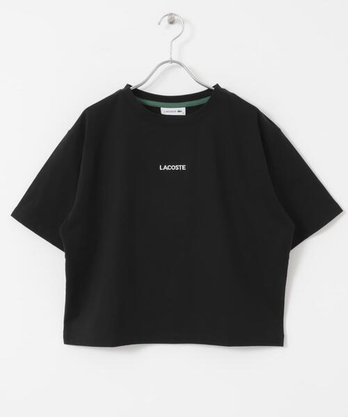 LACOSTE(ラコステ)の「LACOSTE コンパクトTシャツ(Tシャツ/カットソー・レディース・ホワイト/ピンク/ブラック・36)」の3枚目の写真