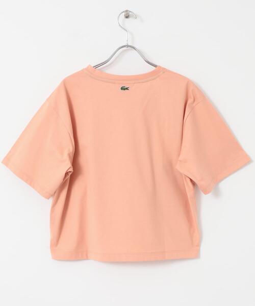LACOSTE(ラコステ)の「LACOSTE コンパクトTシャツ(Tシャツ/カットソー・レディース・ホワイト/ピンク/ブラック・36)」の9枚目の写真