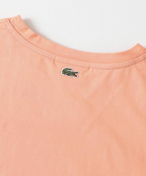 LACOSTE(ラコステ)の「LACOSTE コンパクトTシャツ(Tシャツ/カットソー・レディース・ホワイト/ピンク/ブラック・36)」の10枚目の写真