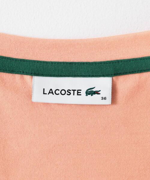 LACOSTE(ラコステ)の「LACOSTE コンパクトTシャツ(Tシャツ/カットソー・レディース・ホワイト/ピンク/ブラック・36)」の12枚目の写真