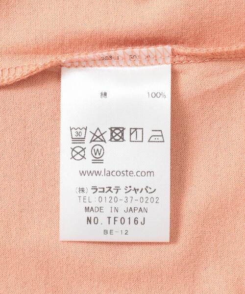 LACOSTE(ラコステ)の「LACOSTE コンパクトTシャツ(Tシャツ/カットソー・レディース・ホワイト/ピンク/ブラック・36)」の13枚目の写真