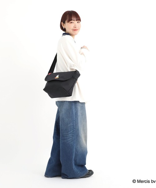 Manhattan Portage(マンハッタンポーテージ)の「Manhattan Portage/マンハッタンポーテージ ショルダーバック "Miffy70周年ロゴ" NYLON MESSENGER SM MIFFY MP1605JRBPMF70(ショルダーバッグ・メンズ・ブラック×ホワイト・FREE)」の20枚目の写真