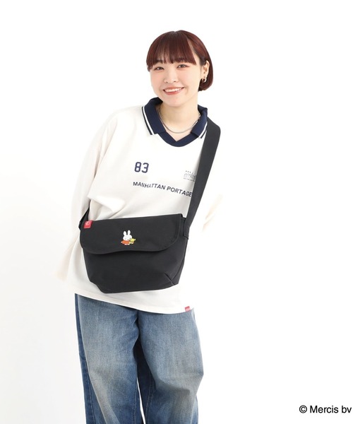 Manhattan Portage(マンハッタンポーテージ)の「Manhattan Portage/マンハッタンポーテージ ショルダーバック "Miffy70周年ロゴ" NYLON MESSENGER SM MIFFY MP1605JRBPMF70(ショルダーバッグ・メンズ・ブラック×ホワイト・FREE)」の21枚目の写真