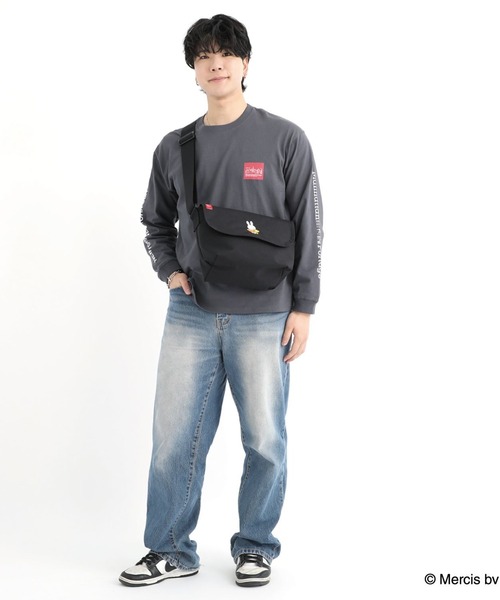 Manhattan Portage(マンハッタンポーテージ)の「Manhattan Portage/マンハッタンポーテージ ショルダーバック "Miffy70周年ロゴ" NYLON MESSENGER SM MIFFY MP1605JRBPMF70(ショルダーバッグ・メンズ・ブラック×ホワイト・FREE)」の22枚目の写真