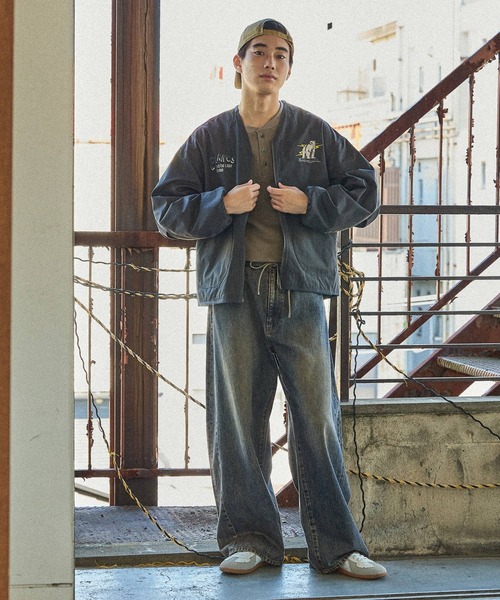 niko and...（ニコアンド）の「リバーシブル刺繍ブルゾン（ブルゾン・メンズ・チャコール/グレー・MEDIUM/LARGE）」の8枚目の写真