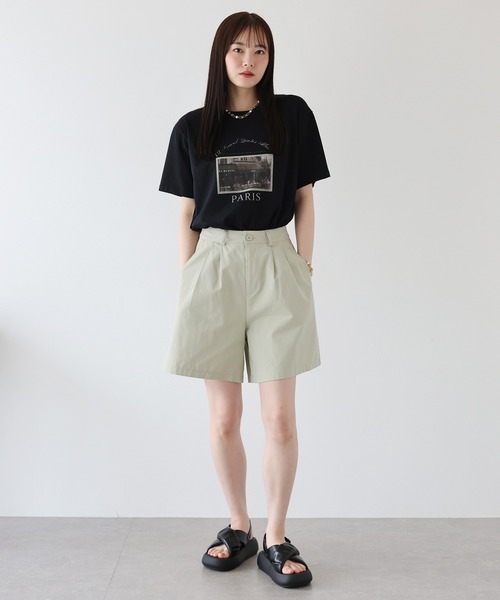 BLUEEAST（ブルーイースト）の「メッシュベルト付きハーフパンツ（その他パンツ・レディース・ブラック/ベージュ/ネイビー・MEDIUM）」の9枚目の写真